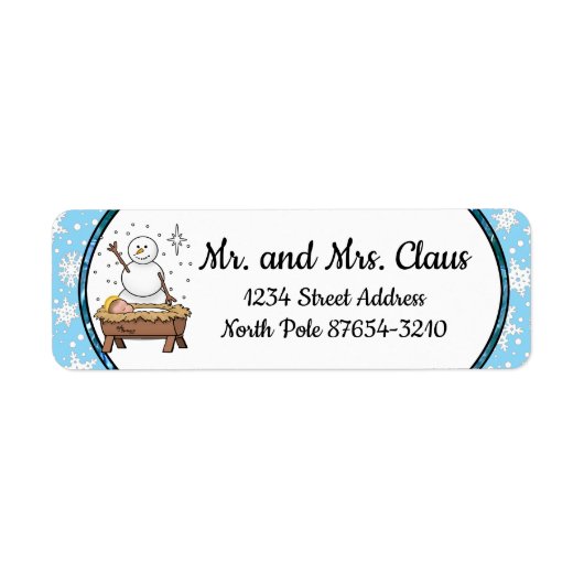 Frohe Weihnachtskrippe Baby Jesus Snowman (Vorne)