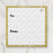 Frohe Weihnachtskrippe Baby Jesus Snowman Geschenkanhänger (Rückseite)