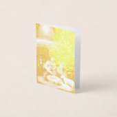 Frohe Weihnachtskrippe Foil Card Folienkarte (Vorderseite)