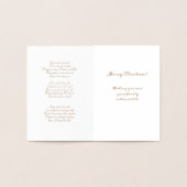 Frohe Weihnachtskrippe Foil Card Folienkarte (Innenseite)