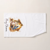 Frohe Weihnachtskrippe Handtuch (Handtuch)