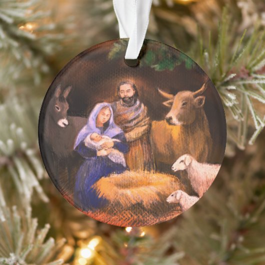 Frohe Weihnachtskrippe Ornament (Baum)