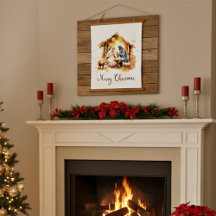 Frohe Weihnachtskrippe