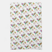 Frohe Weihnachtsküche Handtücher Reinigung Lady (Vertikal)