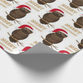 Frohe Weihnachtskugel Muster Geschenkpapier (Ecke)