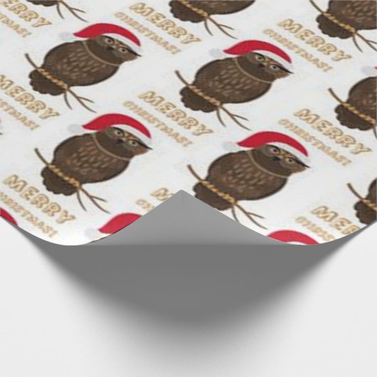 Frohe Weihnachtskugel Muster Geschenkpapier (Ecke)