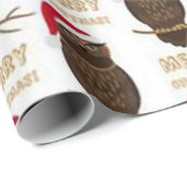 Frohe Weihnachtskugel Muster Geschenkpapier (Rolleneckpunkt)