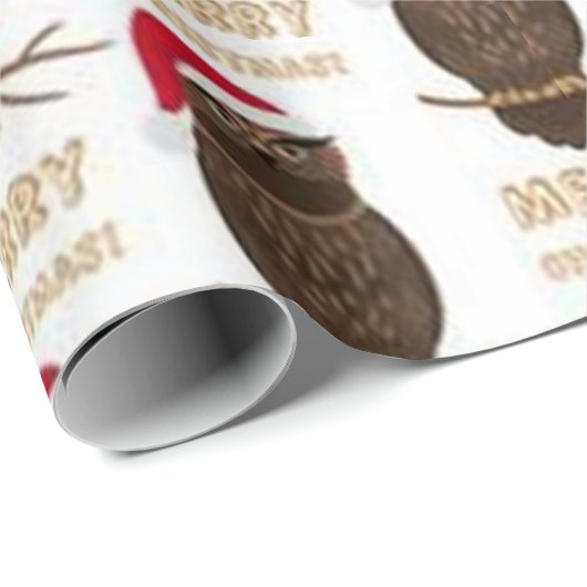 Frohe Weihnachtskugel Muster Geschenkpapier (Rolleneckpunkt)