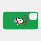 Frohe Weihnachtskuh Case-Mate iPhone Hülle (Rückseite (Horizontal))