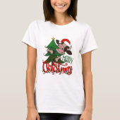Frohe Weihnachtskuh T-Shirt (Vorderseite)