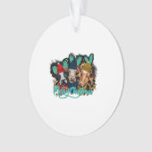 Frohe Weihnachtskühe Ornament (Vorderseite)