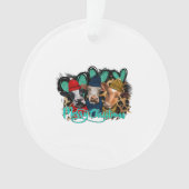 Frohe Weihnachtskühe Ornament (Vorderseite)