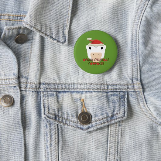 Frohe WeihnachtskuhPoke Button (Beispiel)
