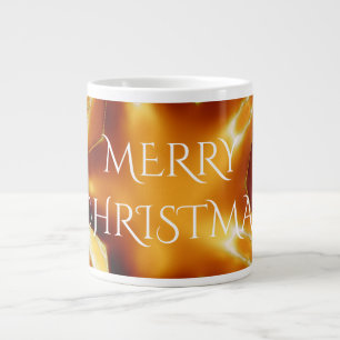 Frohe Weihnachtskupfer Gold Shiny Star Jumbo-Tasse