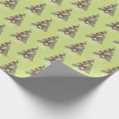 Frohe Weihnachtsleaf Abstrakten Baum Urlaub Geschenkpapier (Ecke)