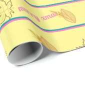 Frohe Weihnachtsleaf Geschenkpapier (Rolleneckpunkt)