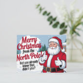 Frohe Weihnachtslehre Feiertagspostkarte (Stehend Vorderseite)