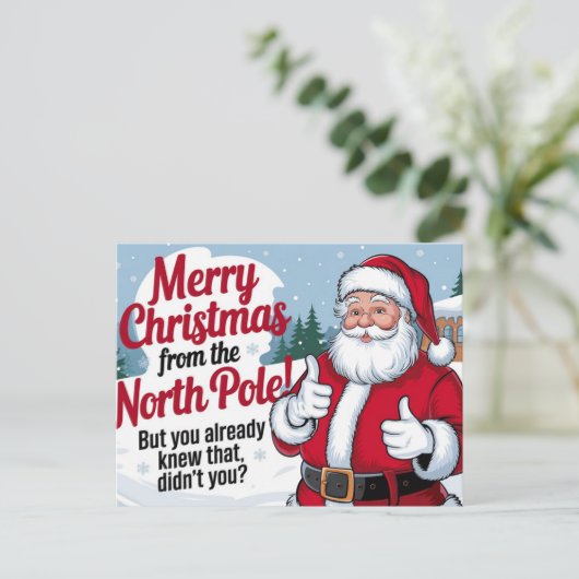 Frohe Weihnachtslehre Feiertagspostkarte (Stehend Vorderseite)