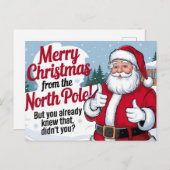 Frohe Weihnachtslehre Feiertagspostkarte (Vorne/Hinten)