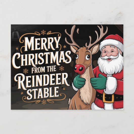 Frohe Weihnachtslehre Feiertagspostkarte (Vorderseite)