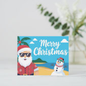 Frohe Weihnachtslehre im Urlaub Feiertagspostkarte (Stehend Vorderseite)