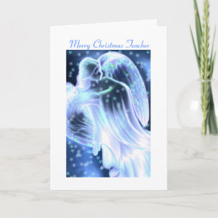 Frohe Weihnachtslehrerin - Angel Grußkarte Feiertagskarte