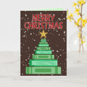 Frohe Weihnachtslehrerin/Bibliothekarin/Schule Karte (Gelbe Blume)