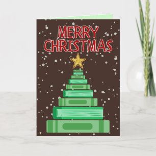 Frohe Weihnachtslehrerin/Bibliothekarin/Schule Karte