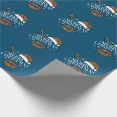 Frohe Weihnachtsleoparden drucken Frauen Geschenkpapier (Ecke)