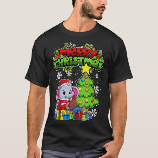 Frohe Weihnachtsleute Xmas Elephant T-Shirt