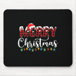 Frohe Weihnachtslicht Schnee Red Buffalo Kariert S Mousepad