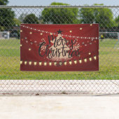 Frohe Weihnachtslicht und Baum Banner (Insitu)