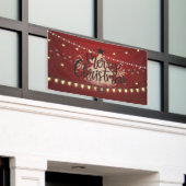 Frohe Weihnachtslicht und Baum Banner (Äußeres Gebäude)