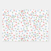 Frohe Weihnachtslichtmuster Geschenkpapier Set (Vorderseite 3)