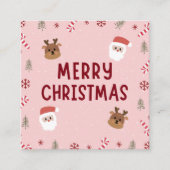 Frohe Weihnachtslieder Begleitkarte (Vorderseite)