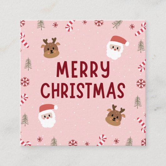 Frohe Weihnachtslieder Begleitkarte (Vorderseite)