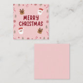 Frohe Weihnachtslieder Begleitkarte (Vorne/Hinten)