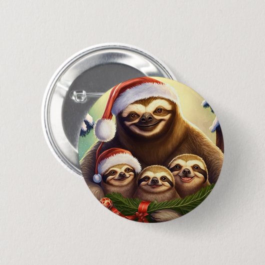 Frohe Weihnachtslieder Button (Vorne & Hinten)