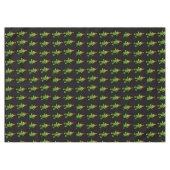 Frohe Weihnachtslieder, Elf Black Tablecloth Tischdecke (Vorderseite (Horizontal))