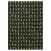 Frohe Weihnachtslieder, Elf Black Tablecloth Tischdecke (Vorderseite)