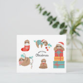 Frohe Weihnachtslieder Feiertagspostkarte (Stehend Vorderseite)