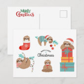 Frohe Weihnachtslieder Feiertagspostkarte (Vorne/Hinten)