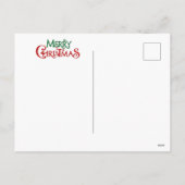 Frohe Weihnachtslieder Feiertagspostkarte (Rückseite)