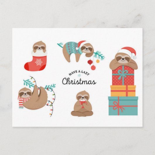Frohe Weihnachtslieder Feiertagspostkarte (Vorderseite)