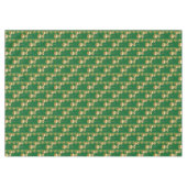 Frohe Weihnachtslieder, goldene Bälle grün Tischdecke (Vorderseite (Horizontal))