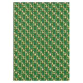 Frohe Weihnachtslieder, goldene Bälle grün Tischdecke (Vorderseite)