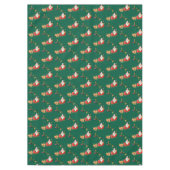 Frohe Weihnachtslieder, Grüner Weihnachtself Tischdecke (Vorderseite)