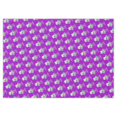 Frohe Weihnachtslieder, Lila Schneemann Tischdecke (Vorderseite (Horizontal))