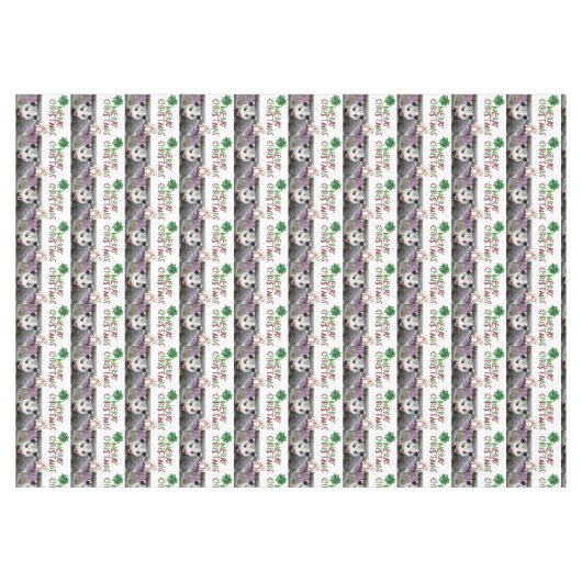 Frohe Weihnachtslieder, Opossum Tischdecke (Vorderseite (Horizontal))