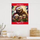 Frohe Weihnachtslieder Poster (Küche)